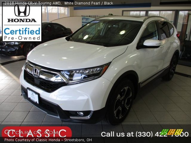 2018 Honda CR-V Touring AWD in White Diamond Pearl