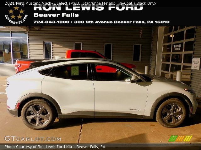 2021 Ford Mustang Mach-E Select eAWD in Star White Metallic Tri-Coat