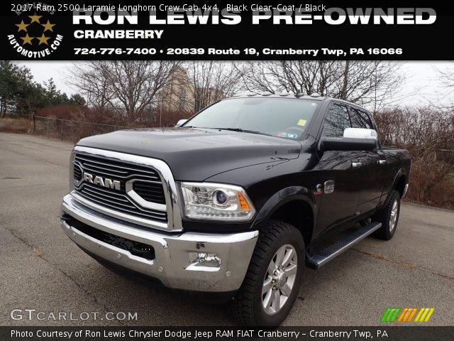 2017 Ram 2500 Laramie Longhorn Crew Cab 4x4 in Black Clear-Coat