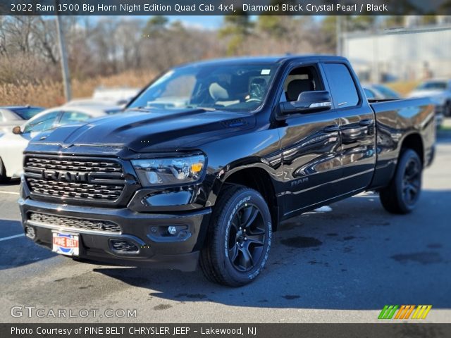 2022 Ram 1500 Big Horn Night Edition Quad Cab 4x4 in Diamond Black Crystal Pearl