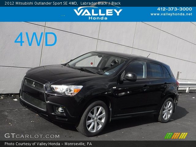 2012 Mitsubishi Outlander Sport SE 4WD in Labrador Black