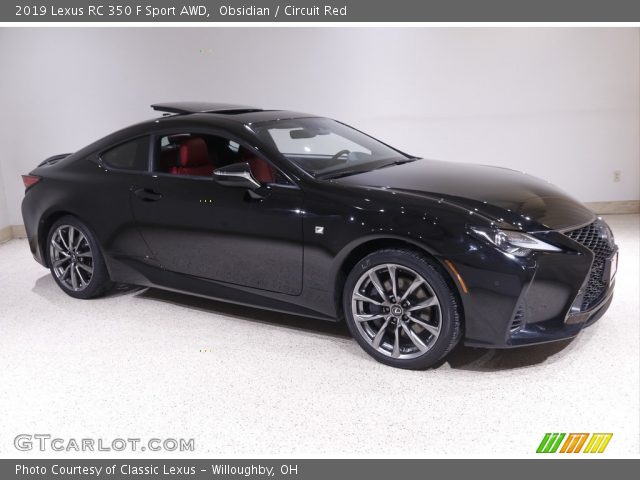 2019 Lexus RC 350 F Sport AWD in Obsidian