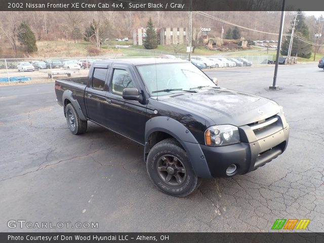 2002 Nissan Frontier XE Crew Cab 4x4 in Super Black