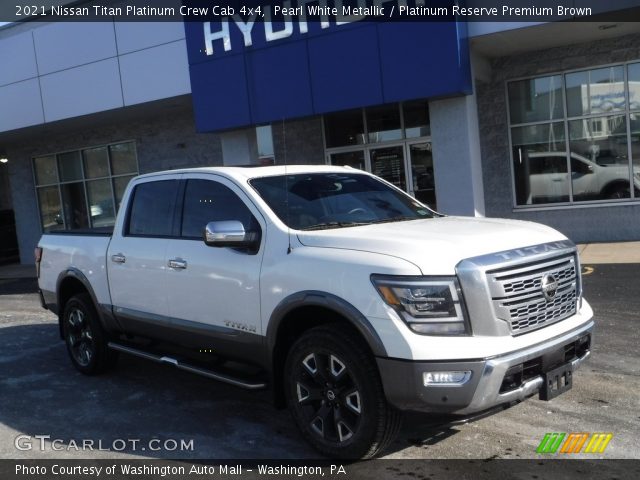 2021 Nissan Titan Platinum Crew Cab 4x4 in Pearl White Metallic