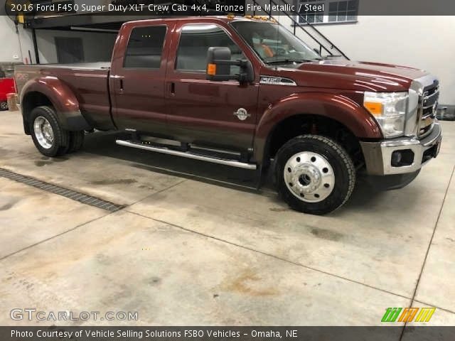 2016 Ford F450 Super Duty XLT Crew Cab 4x4 in Bronze Fire Metallic