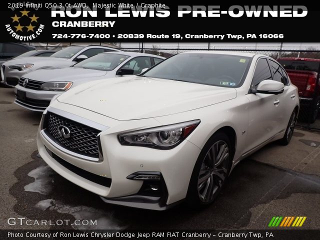 2019 Infiniti Q50 3.0t AWD in Majestic White