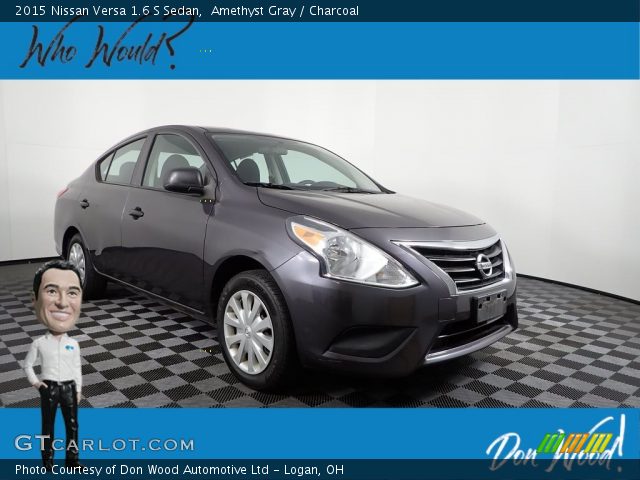 2015 Nissan Versa 1.6 S Sedan in Amethyst Gray