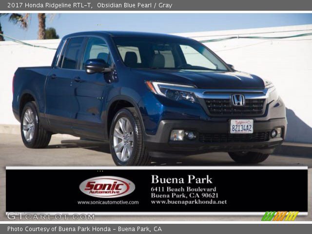 2017 Honda Ridgeline RTL-T in Obsidian Blue Pearl