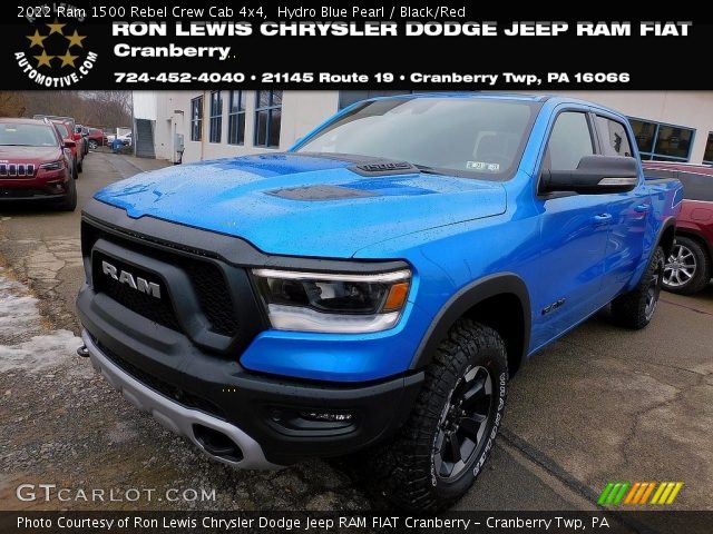 2022 Ram 1500 Rebel Crew Cab 4x4 in Hydro Blue Pearl