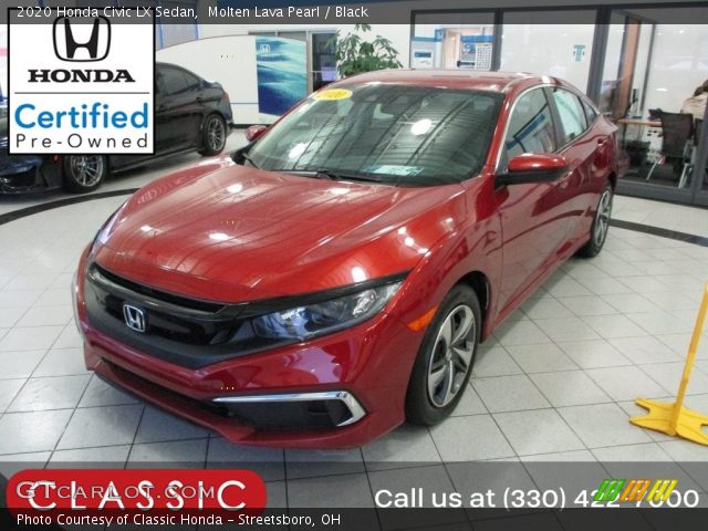2020 Honda Civic LX Sedan in Molten Lava Pearl