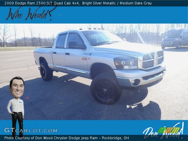2009 Dodge Ram 2500 SLT Quad Cab 4x4 in Bright Silver Metallic