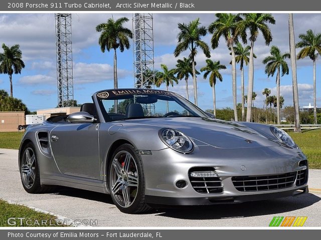 2008 Porsche 911 Turbo Cabriolet in Arctic Silver Metallic