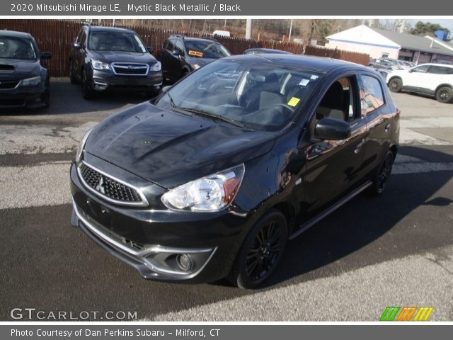 2020 Mitsubishi Mirage LE in Mystic Black Metallic