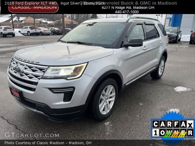 2018 Ford Explorer XLT 4WD in Ingot Silver