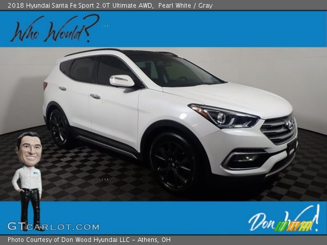 2018 Hyundai Santa Fe Sport 2.0T Ultimate AWD in Pearl White