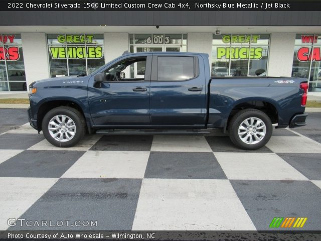 2022 Chevrolet Silverado 1500 Limited Custom Crew Cab 4x4 in Northsky Blue Metallic