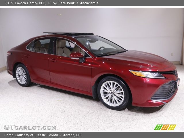 2019 Toyota Camry XLE in Ruby Flare Pearl
