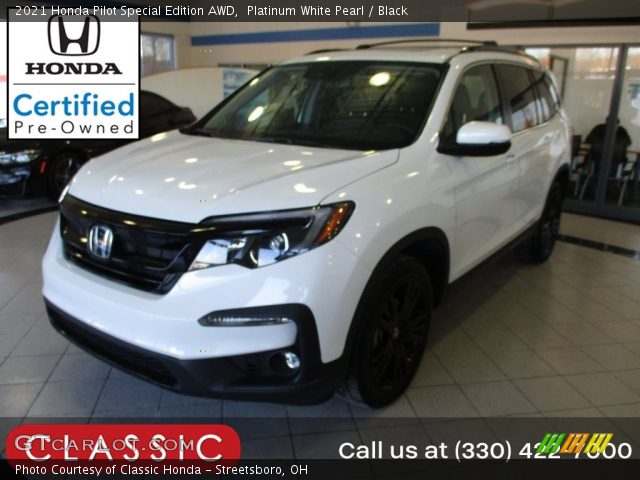 2021 Honda Pilot Special Edition AWD in Platinum White Pearl