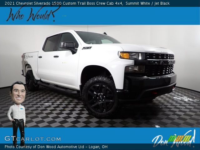 2021 Chevrolet Silverado 1500 Custom Trail Boss Crew Cab 4x4 in Summit White