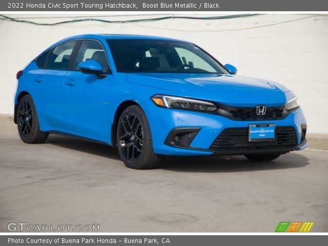 2022 Honda Civic Sport Touring Hatchback in Boost Blue Metallic