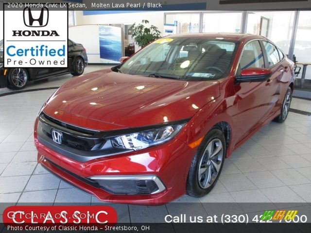 2020 Honda Civic LX Sedan in Molten Lava Pearl