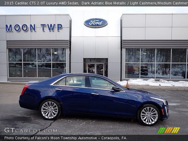 2015 Cadillac CTS 2.0T Luxury AWD Sedan in Dark Adriatic Blue Metallic