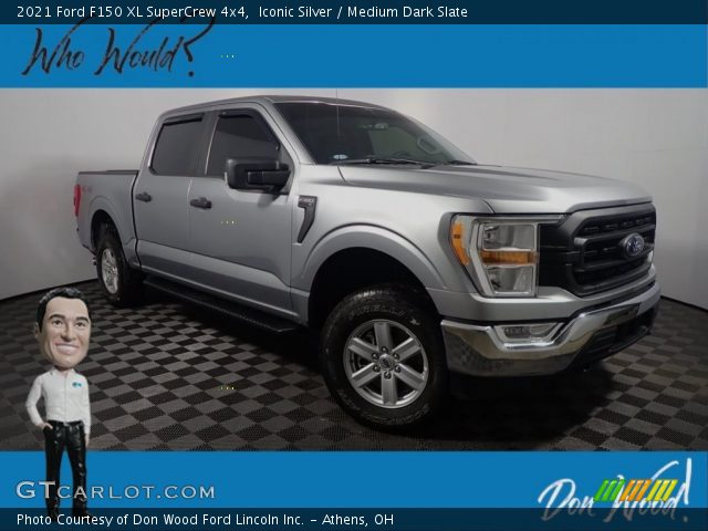 2021 Ford F150 XL SuperCrew 4x4 in Iconic Silver