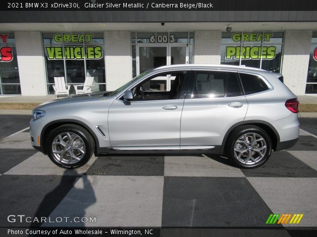 2021 BMW X3 xDrive30i in Glacier Silver Metallic