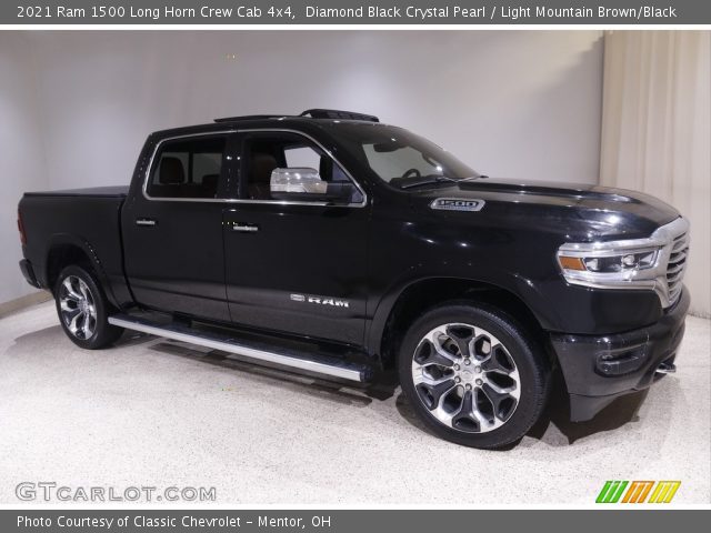 2021 Ram 1500 Long Horn Crew Cab 4x4 in Diamond Black Crystal Pearl