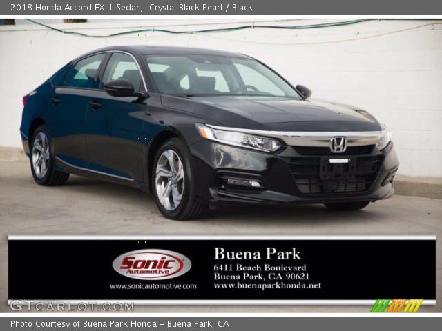 2018 Honda Accord EX-L Sedan in Crystal Black Pearl