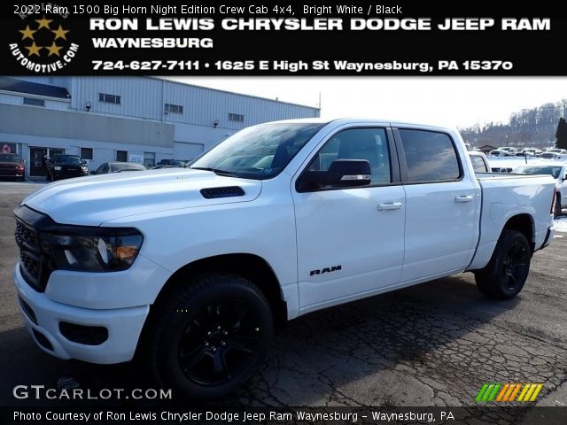 2022 Ram 1500 Big Horn Night Edition Crew Cab 4x4 in Bright White