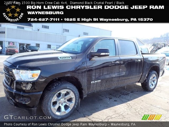 2022 Ram 1500 Big Horn Crew Cab 4x4 in Diamond Black Crystal Pearl