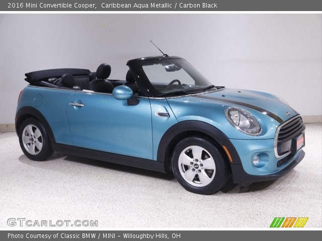 2016 Mini Convertible Cooper in Caribbean Aqua Metallic