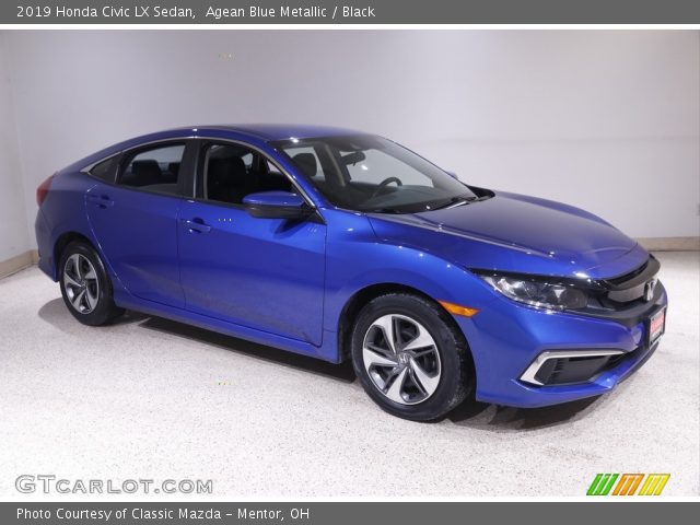 2019 Honda Civic LX Sedan in Agean Blue Metallic