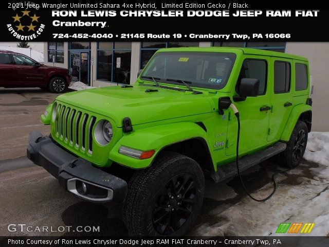 2021 Jeep Wrangler Unlimited Sahara 4xe Hybrid in Limited Edition Gecko