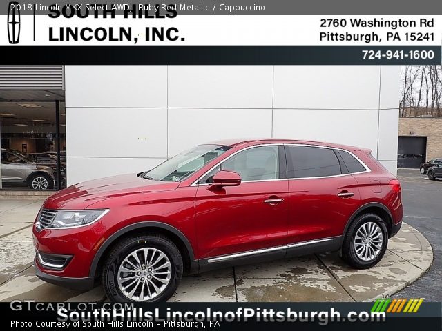 2018 Lincoln MKX Select AWD in Ruby Red Metallic