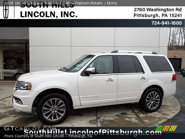 2016 Lincoln Navigator Select 4x4 in White Platinum Metallic