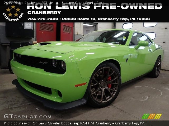 2015 Dodge Challenger SRT Hellcat in Sublime Green Pearl