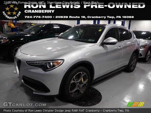 2018 Alfa Romeo Stelvio AWD in Silverstone Gray Metallic