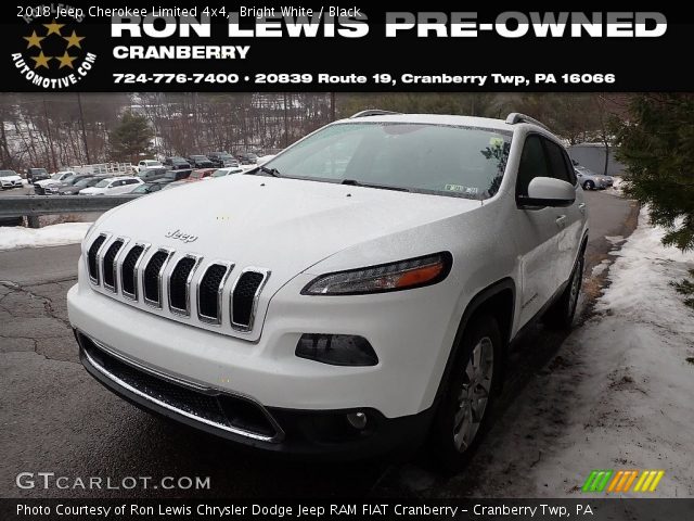 2018 Jeep Cherokee Limited 4x4 in Bright White
