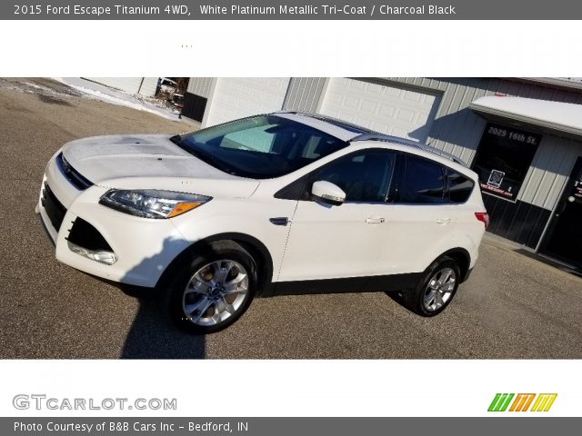 2015 Ford Escape Titanium 4WD in White Platinum Metallic Tri-Coat