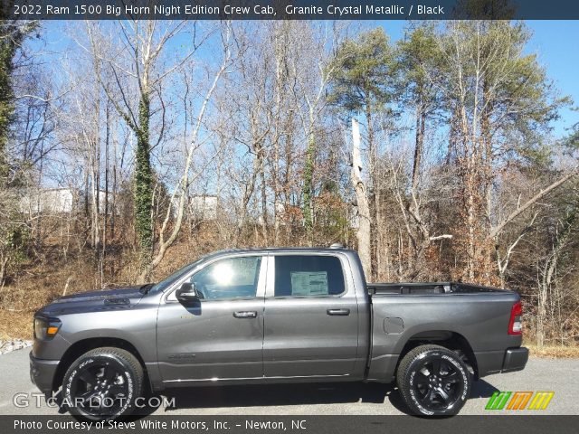 2022 Ram 1500 Big Horn Night Edition Crew Cab in Granite Crystal Metallic