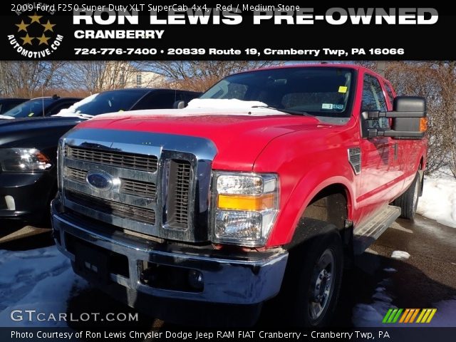 2009 Ford F250 Super Duty XLT SuperCab 4x4 in Red