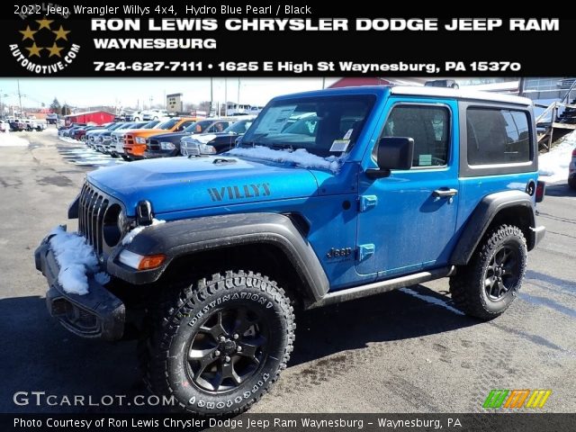 2022 Jeep Wrangler Willys 4x4 in Hydro Blue Pearl