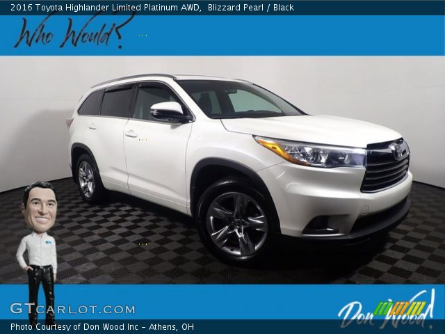 2016 Toyota Highlander Limited Platinum AWD in Blizzard Pearl