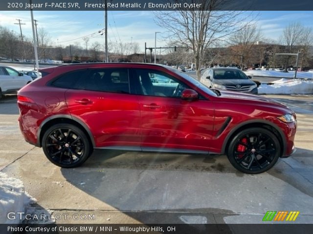 2020 Jaguar F-PACE SVR in Firenze Red Metallic