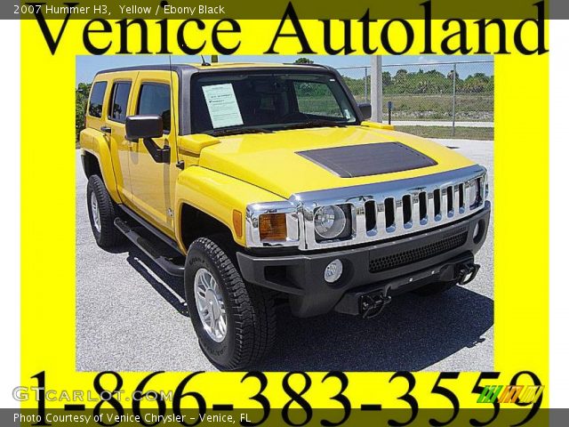 2007 Hummer H3  in Yellow