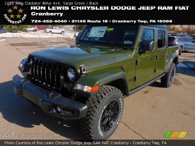 2022 Jeep Gladiator Willys 4x4 in Sarge Green