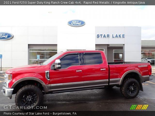 2021 Ford F250 Super Duty King Ranch Crew Cab 4x4 in Rapid Red Metallic