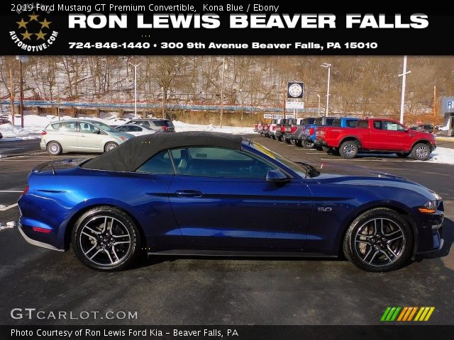 2019 Ford Mustang GT Premium Convertible in Kona Blue